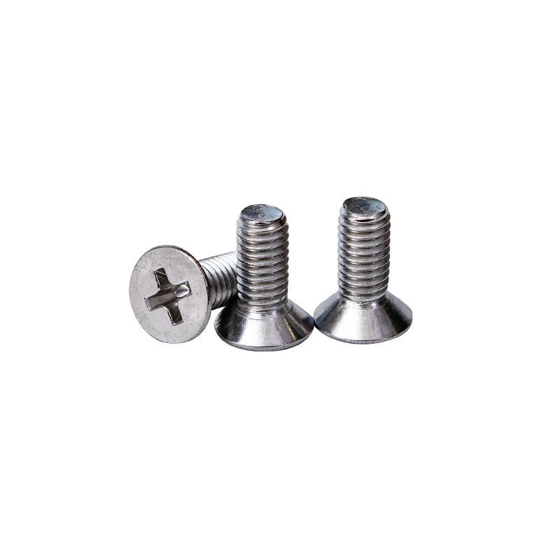 SS304 DIN965 M4 Cross Recessed CSK Caput Machina Cochleas
